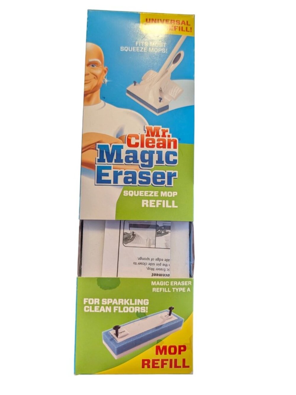 Mr. Clean Magic Eraser Squeeze Mop Refill For Sparkling Clean Floors Fits Most S